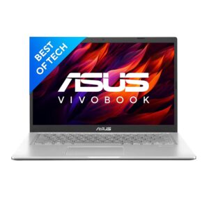 ASUS Vivobook 14, Intel Core i3-1115G4 11th Gen, 14″ (35.56 cm) FHD, Thin and Light Laptop (8GB/512GB SSD/Office 2021/Windows 11 Home/Integrated Graphics/Fingerprint/Silver/1.6 kg)